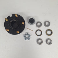 Reliable BT150A SHORT Trailer Axle Idler Hub W/Bearings Boat 5 lug Axel (BT150A-KIT)