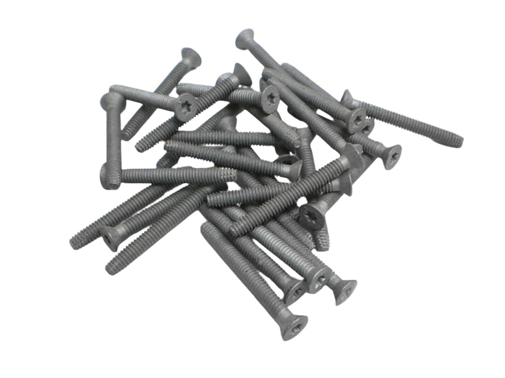 Pack of 20 1/4" x 2-1/2" Plated Torx Self-Tapping Trailer Deck Screws for ACQ-Treated Wood (TFX250ACQ-LOTOF20)
