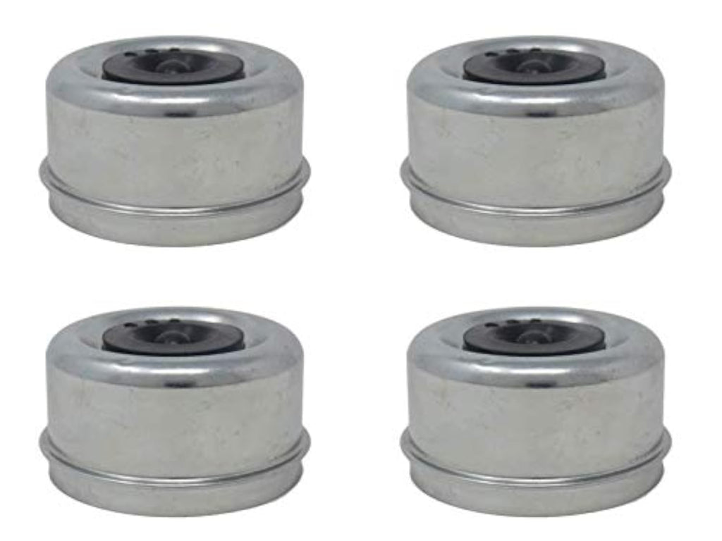 FOUR - 2.71-2.72 Trailer Axle Dust Cap Cup Grease Cover RV Camper EZ Lube (DC275L-4)