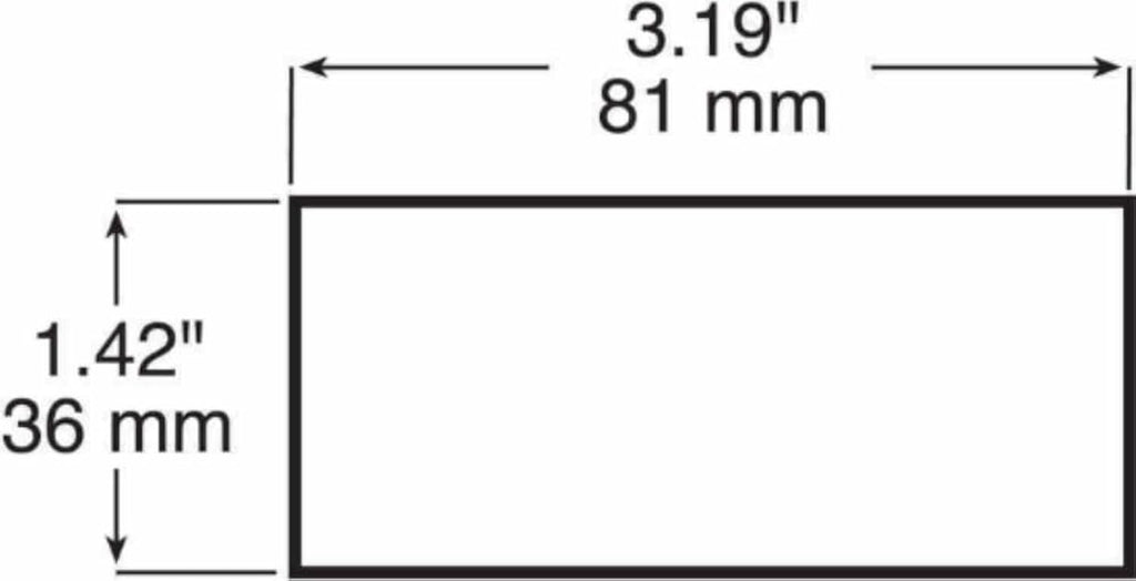Wesbar Red Rectangular Reflector Adhesive Back Truck Trailer RV Boat ATV (003358)