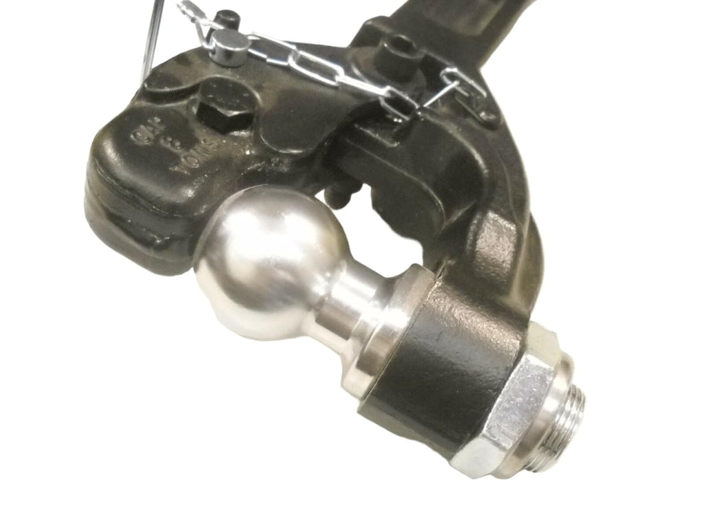 2" Ball Combination Pintle Hitch w/ Shank Trailer Pickup Truck 8 Ton Cap Trailer (ECS2)