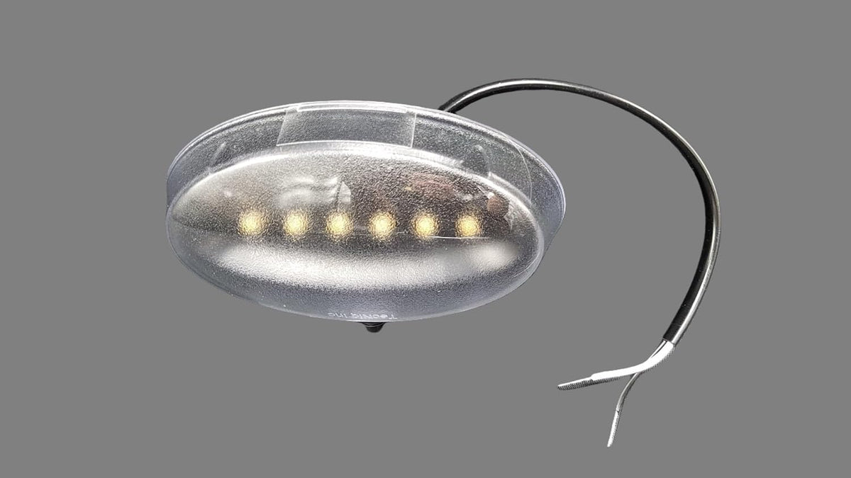 Interior Light, TecNiq, Surface Mount, Oval, Black Base, On/Off Switch, Natural White, 6 LEDs, 4.75" x 2.75" x 1.125" (E16-LBS0-1)