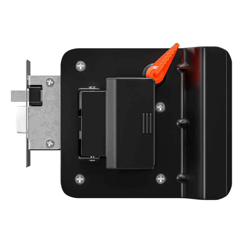 Jammy Cargo Trailer Door Lock with 4 Matching Keys - Black Matte (TDL01B)
