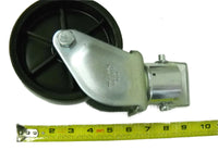 RAM Plastic Dolly Wheel Caster Assembly for 2" A-Frame Trailer Jacks with Snapper Pin (JC-101)