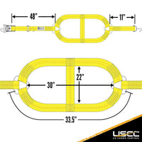 Cargo Control Tie Down Ratchet Straps with Swivel Hooks & Ratchets for E Track (WNTH24)