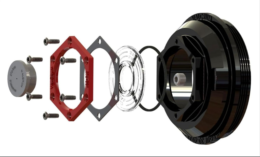 ONE 4" Dexter Aluminum Hub Cap Dexter 10K-16K Trailer Axle Grease/Oil 21-36 (ST-400D)