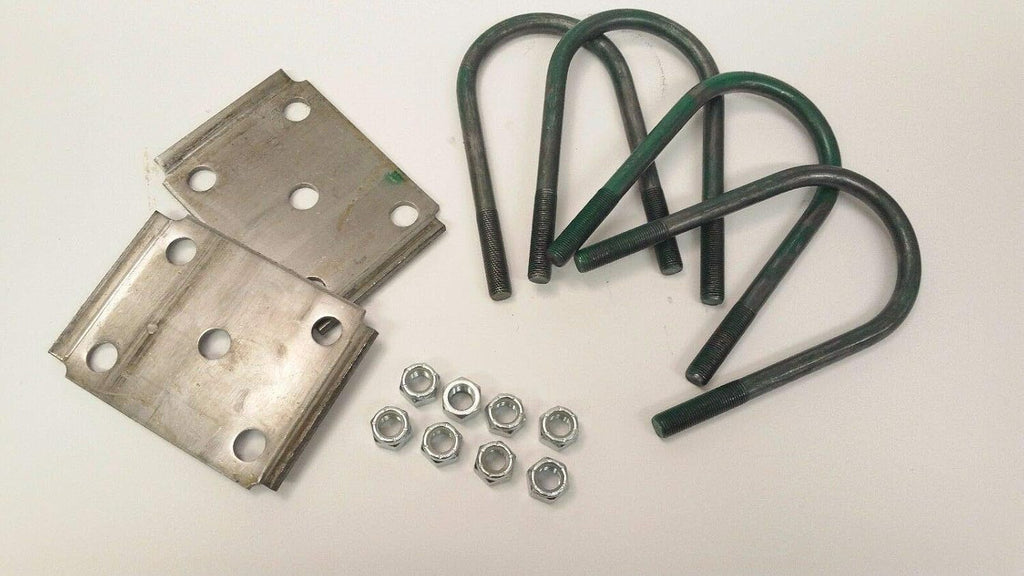 FOUR- 1/2" U bolt  trailer axle spring mount 5200# 6000# GD 3"x 6-1/2" kit  (UBK-5200-R)