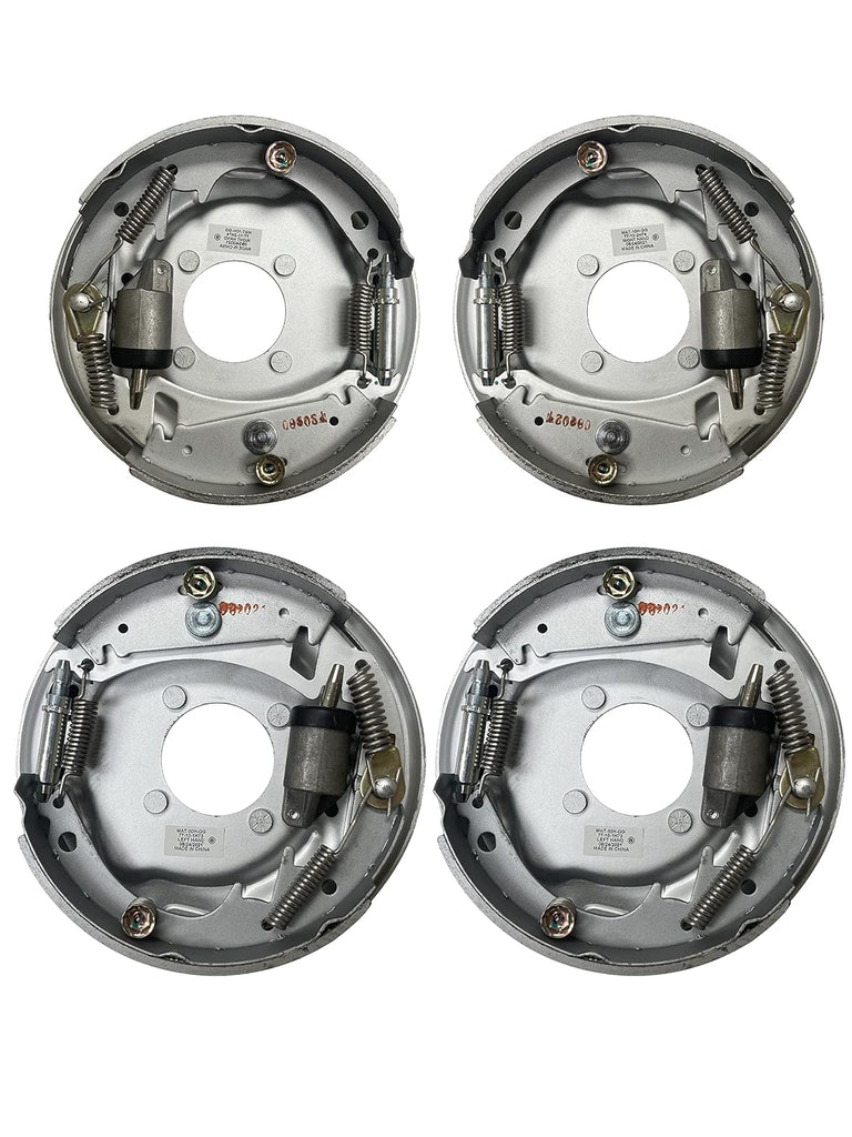 2 Pairs (4 Brakes) - 10" Hydraulic Dacromet Coated 3500# Free Backing Plate Trailer Brakes (AKFBBRK-35-PAIR-DACROx2)