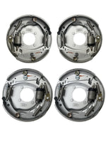 2 Pairs (4 Brakes) - 10" Hydraulic Dacromet Coated 3500# Free Backing Plate Trailer Brakes (AKFBBRK-35-PAIR-DACROx2)