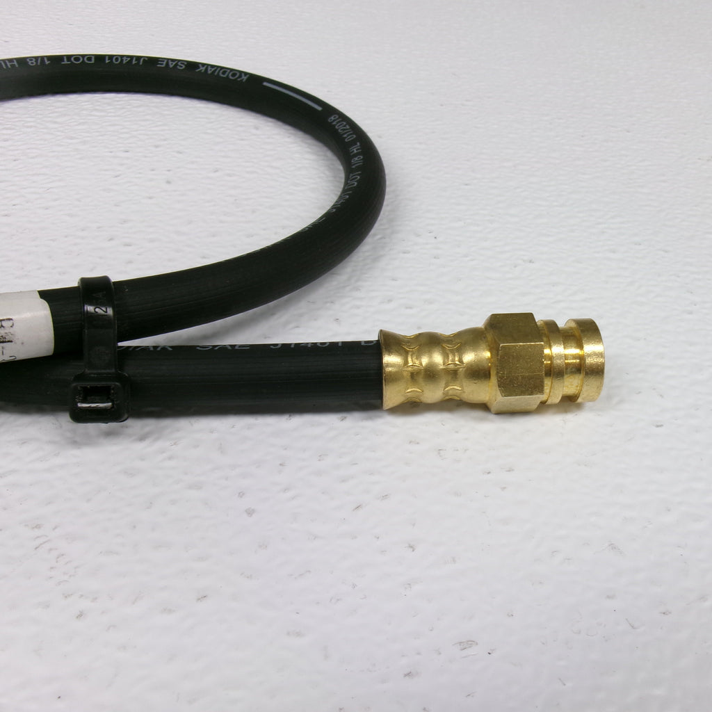 24" Hydraulic Trailer Brake Hose – 3/8"-24 Male to Female Swivel (BH-3MFSFF-024)