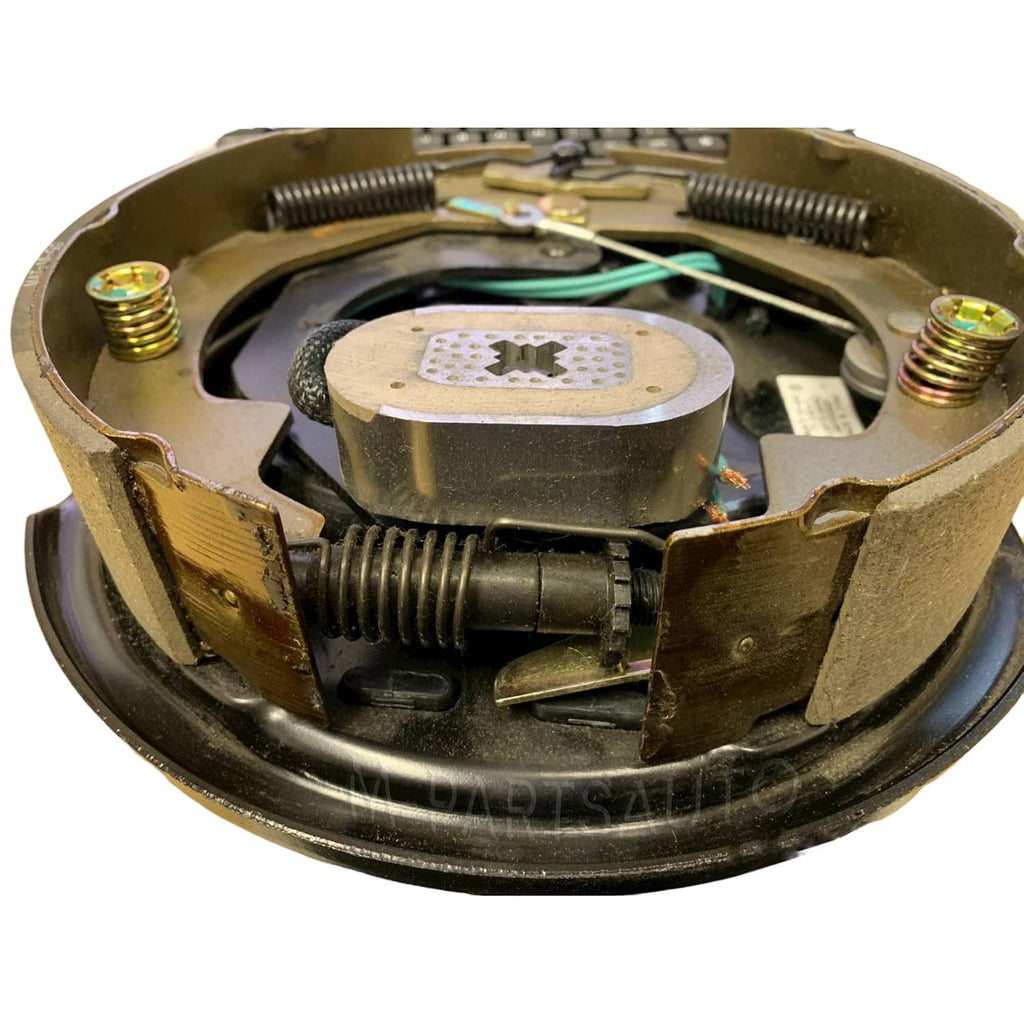 Four Trailer Backing Plate Brake Electric 10" Fits Dexter Nev-R-Adjust 3500 Self Adjusting (BK-10E-FSA-SET-2)