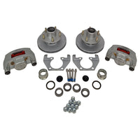 Kodiak 8" Disc Brake Kit 5x4.5 Dacromet 2000 lbs EZ Lube Trailer Axle (KOD27FR)