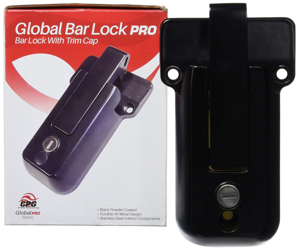 cbl-b Self Locking Cambar Door Latch, Black Powder Coat Finished