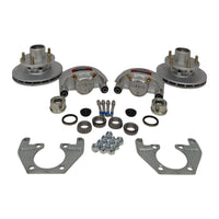 Kodiak 8" Disc Brake Kit 5x4.5 Dacromet 2000 lbs EZ Lube Trailer Axle (KOD27FR)