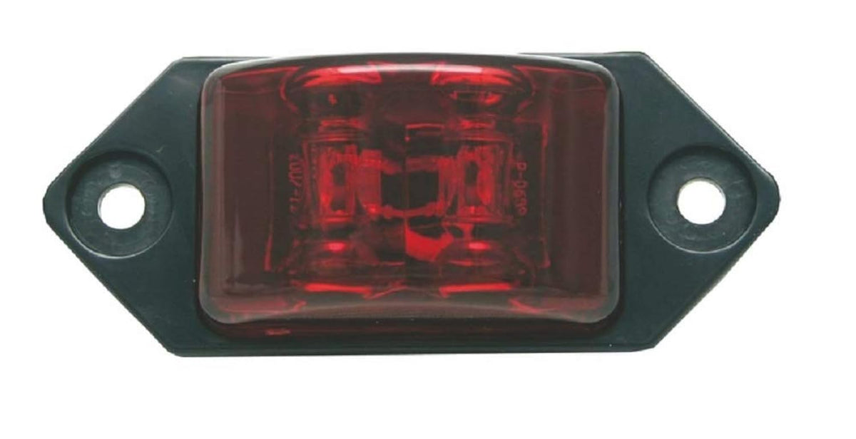 Kaper II 3-3/8" x 1-3/8" Red LED Clearance Marker Trailer Light P2 P3 Rated (L04-0038R)