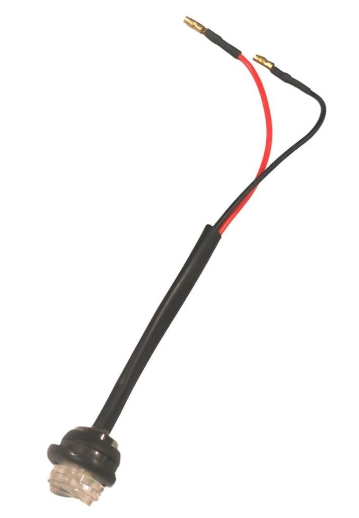 3/4" Red Clear Mini Hot Spot Bullet 1 LED Clearance Marker Trailer Truck Light (J-54-RC)