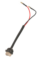 3/4" Red Clear Mini Hot Spot Bullet 1 LED Clearance Marker Trailer Truck Light (J-54-RC)
