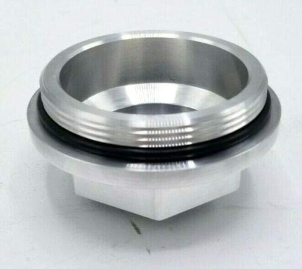 2-7/8"-12 Billet Aluminum Threaded Oil Cap Kit With O-Ring and Plug — 6K-8K Trailer Axle (21-35 Billet-Kit)