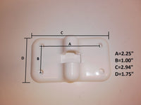 3.5" White Trailer Door Catch Hold Back Holder Keep Hook RV Camper Cargo 3 1/2   (MD470W)