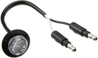 Maxxima 3/4" Mini Amber Clear 3 LED Clearance Marker Light Truck Trailer Jeep (M09300YCL)