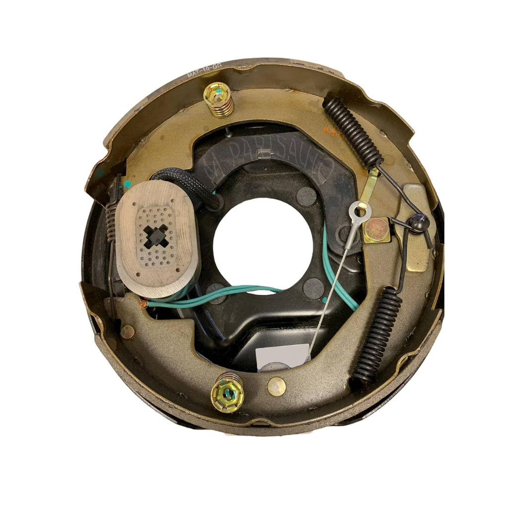 Four Trailer Backing Plate Brake Electric 10" Fits Dexter Nev-R-Adjust 3500 Self Adjusting (BK-10E-FSA-SET-2)
