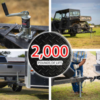 The Ultimate Rapid Adjusting Drop Leg Top Wind 2000# Trailer Jack  (322-RDJ-2K)