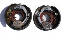 Pair 12-1/4 x 3-3/8 8000 Electric Trailer Backing Plate Brake Fits Dexter 4 Bolt 8K Axle (BK-8KE-SET)