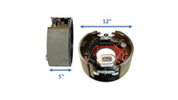 12.25" x 5" Left Hand Electric Trailer Brake Assembly - 12K-15K Capacity (BK-12HDE-01)