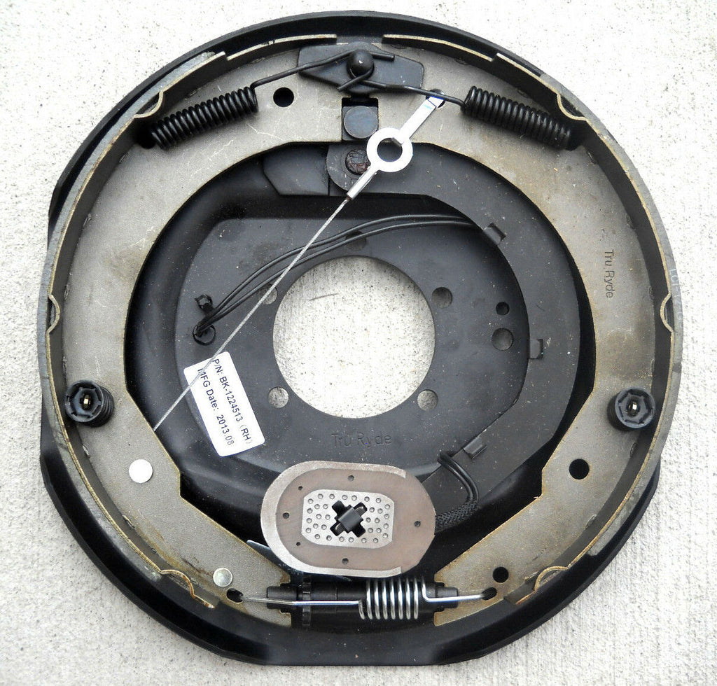 12" Electric Trailer Brake Backing Plate — Right Hand, 7K Axles (BK-12E-02SA)
