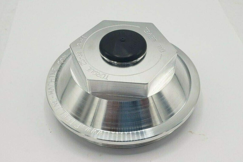 4.0" Billet Aluminum Oil Bath Cap Kit — 4"-12 Thread for 10K–15K Trailer Axles (21-36 Billet-KIT)