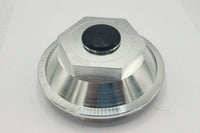 4.0" Billet Aluminum Oil Bath Cap Kit — 4"-12 Thread for 10K–15K Trailer Axles (21-36 Billet-KIT)