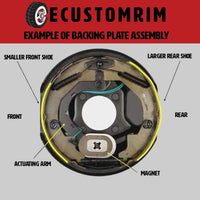 Add Trailer Brakes Kit – 3500 lb Axle, 5 on 4.5 Bolt Pattern, Electric Manual Adjust, Import (94545-B-IMP)
