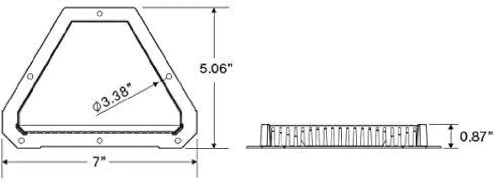 TecNiq Interior and Exterior White Flow-Through Trailer Vent Kit (J00-0W00-KIT)