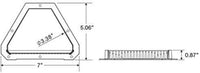 TecNiq Interior and Exterior White Flow-Through Trailer Vent Kit (J00-0W00-KIT)