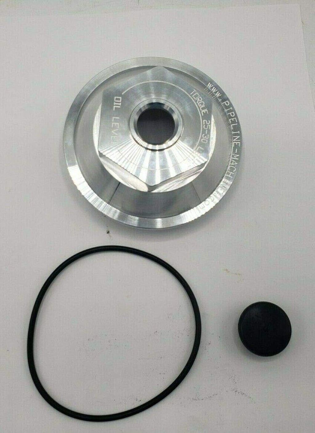 4.0" Billet Aluminum Oil Bath Cap Kit — 4"-12 Thread for 10K–15K Trailer Axles (21-36 Billet-KIT)