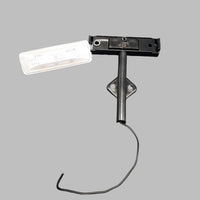 1- LED Marker Fender Light Red/Amber clear w/Base RV Trailer with Fender Bracket (J-5765-ARC-FM)