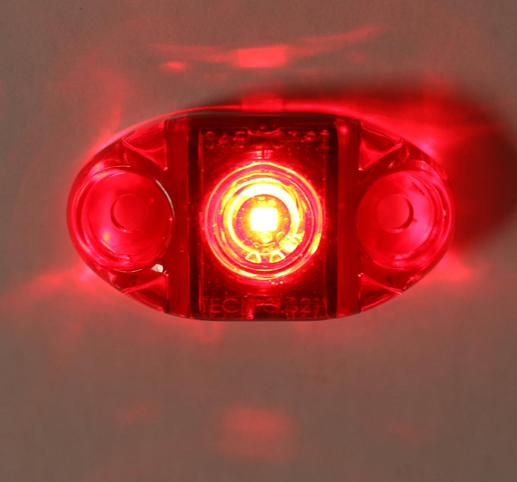TecNiq Red LED Clearance Side Marker Light Camper / Trailer Truck USA (S21-RR00-1)