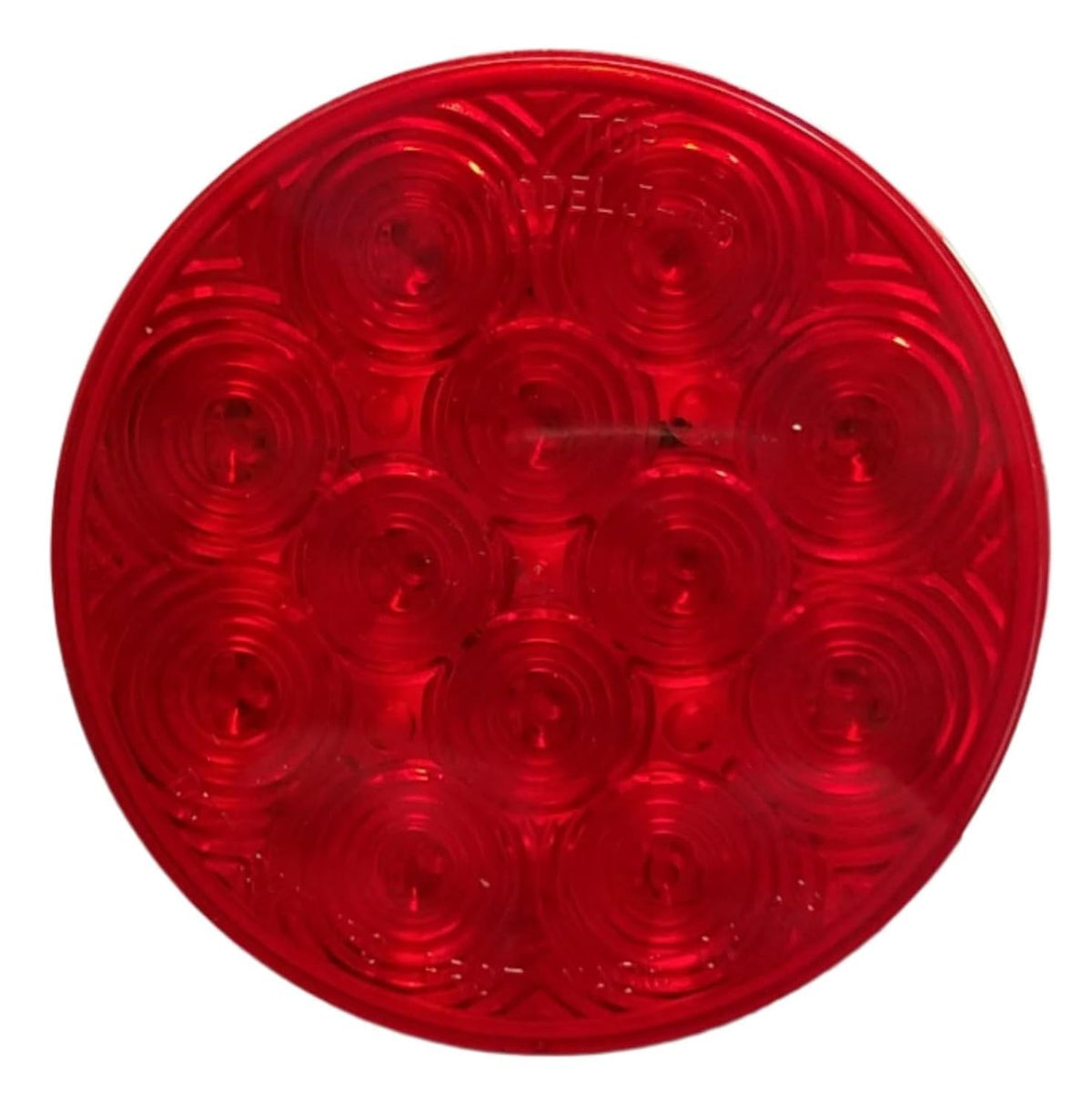 Jammy Stop/Tail/Turn 4" Round 3 Wire Plug Red 12 Diode LED (J-4512-R)