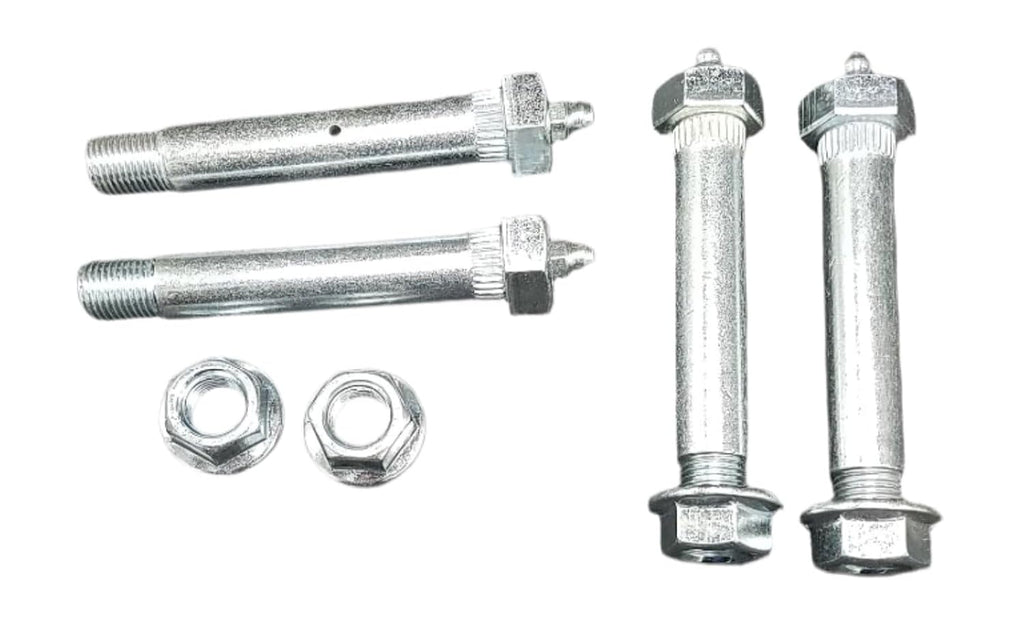 Bolt Equalizer Hex Head 0.56" x 3.4" WET Step Down End (0.50") Zinc Plated / 12N Nut / 1/2" Thick Plates / 2" Slippers / GREASEABLE (MR52HR-4)