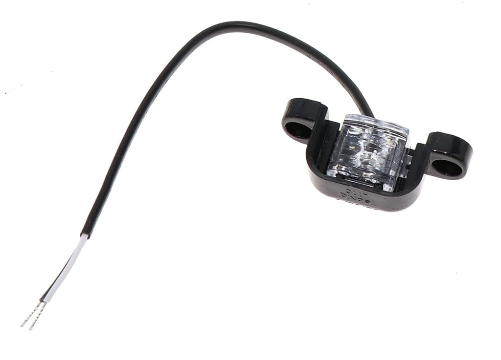 TecNiq LED License Plate Light Black Camper Trailer Map Step Short L11 USA (L11-WB00-1)