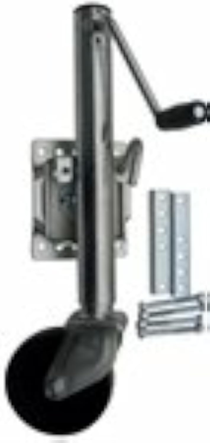 RAM 1,200 lb Sidewind Swivel Flip-Up Trailer Jack with Wheel (MJ1200B)