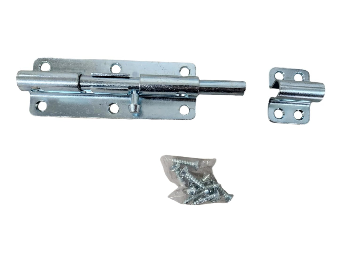 Brained 6" Barrel Lock, 5/16 Hole, Trailer Door Slide Lock, With Screws (B5330)