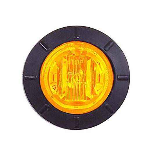 Maxxima M09400YCL Amber Clear 6 LED 1-1/4" Marker Light (M09400YCL)