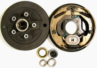 3500# Basic Brake Kit 5 x 4.75 Drum Forward Self-Adjusting 10" Backing Plates Trailer Camper RV(945475-B-FSA-IMP)