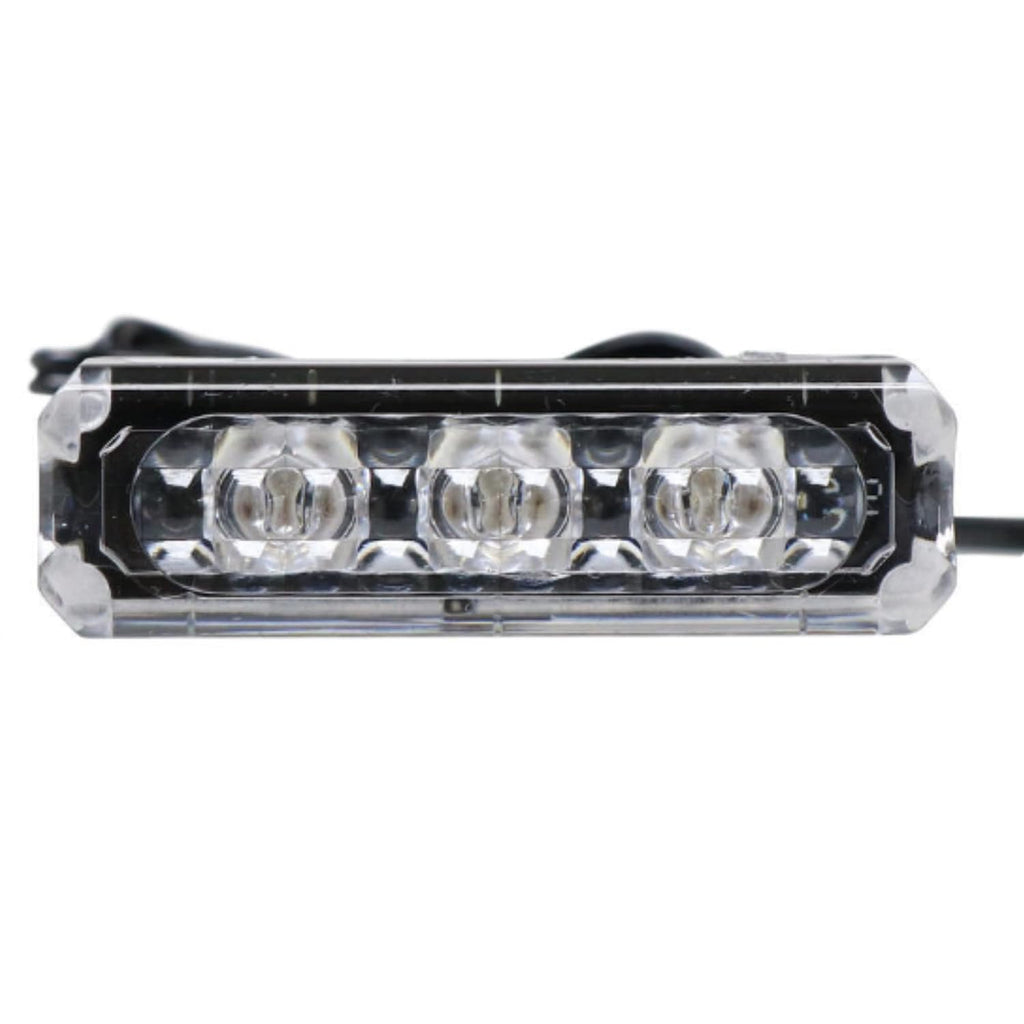 1 -USA TecNiq Amber Marker Turn  3 LED EON Light w/Vertical SS Mount Motorcycle  (E03-ASV3-1)