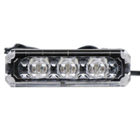 1 -USA TecNiq Amber Marker Turn  3 LED EON Light w/Vertical SS Mount Motorcycle  (E03-ASV3-1)