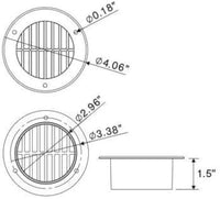 TecNiq Interior and Exterior White Flow-Through Trailer Vent Kit (J00-0W00-KIT)