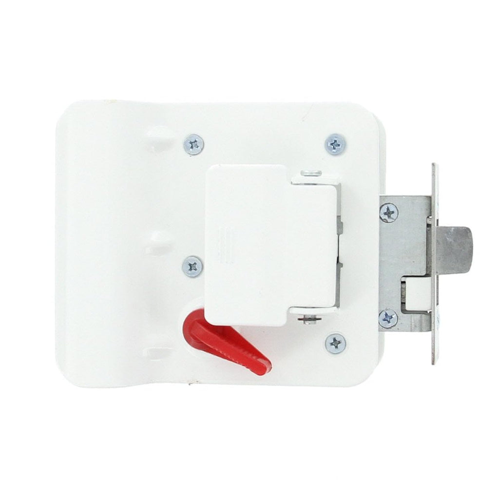 Jammy Cargo Trailer Door Lock w/4 Matching Keys, White (TDL01W)