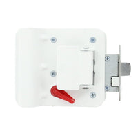 Jammy Cargo Trailer Door Lock w/4 Matching Keys, White (TDL01W)