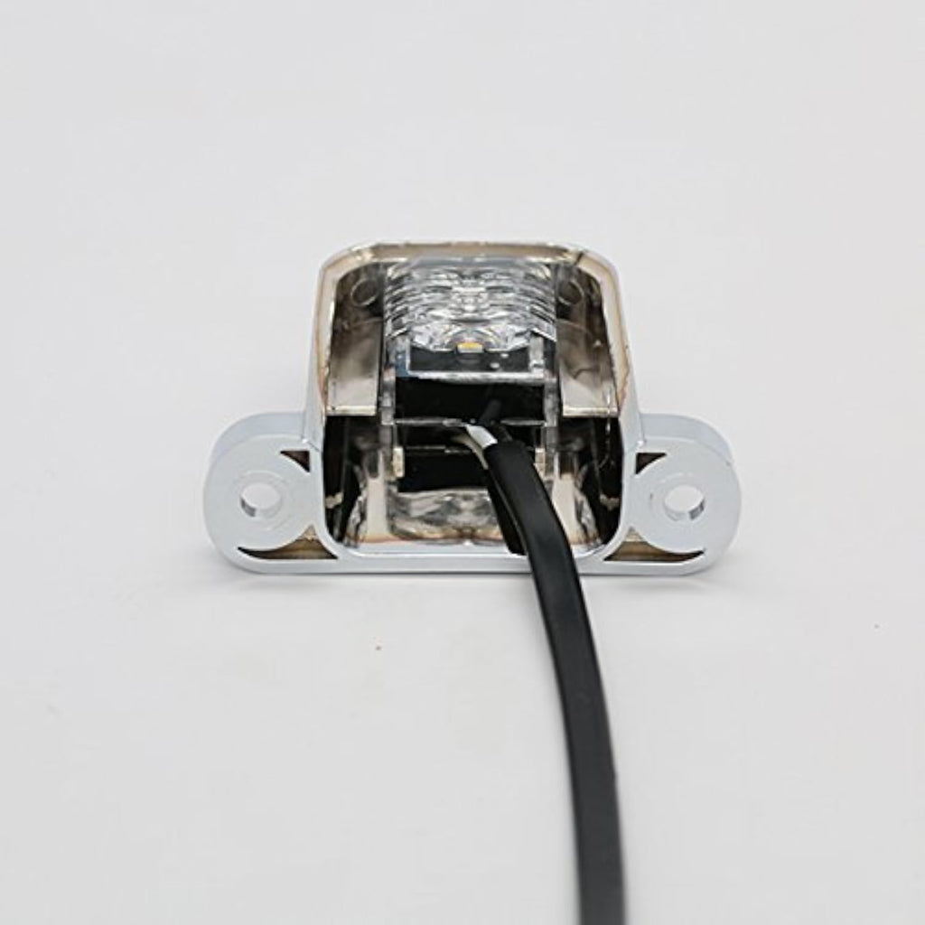 TecNiq LED License Plate Lamp Step Light CHROME Camper Trailer Map USA (L10-WC00-1)